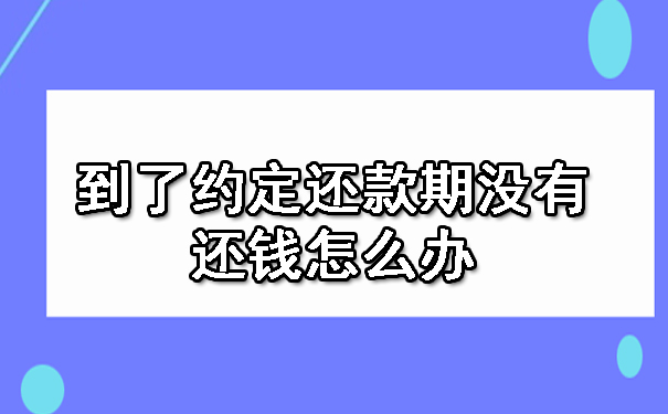到了约定还款期没有还钱怎么办
