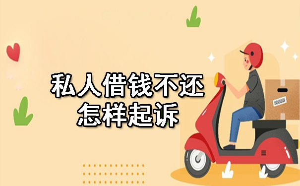 私人借钱不还怎样起诉