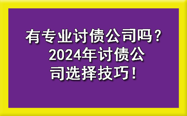 长春有专业讨债公司吗?2024年讨债公司选择技巧!