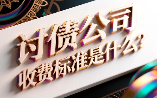 广州讨债公司收费标准是什么